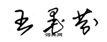 朱錫榮王墨芬草書個性簽名怎么寫