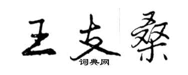曾慶福王支桑行書個性簽名怎么寫