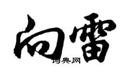 胡問遂向雷行書個性簽名怎么寫