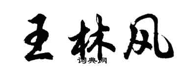 胡問遂王林風行書個性簽名怎么寫