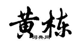 胡問遂黃棟行書個性簽名怎么寫