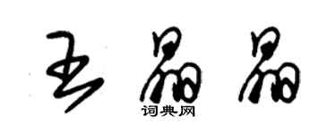 朱錫榮王晶晶草書個性簽名怎么寫