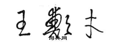 駱恆光王鄭才草書個性簽名怎么寫