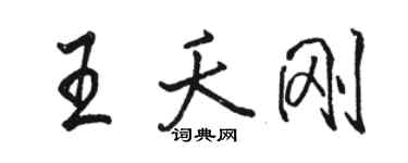 駱恆光王夭剛行書個性簽名怎么寫