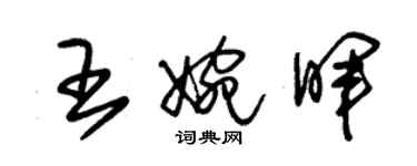 朱錫榮王婉暉草書個性簽名怎么寫