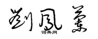 曾慶福劉鳳蘭草書個性簽名怎么寫