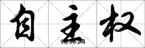 胡問遂自主權行書怎么寫