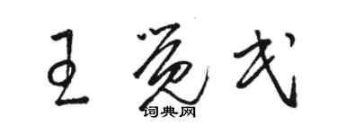 駱恆光王覺民草書個性簽名怎么寫