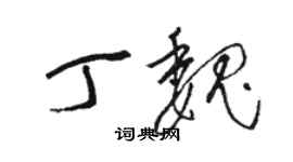 駱恆光丁魏草書個性簽名怎么寫