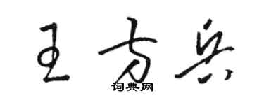 駱恆光王方兵草書個性簽名怎么寫