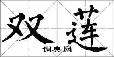 翁闓運雙蓮楷書怎么寫