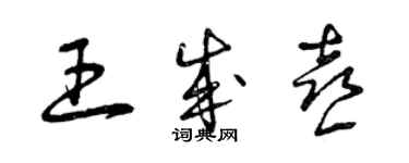 曾慶福王成喜草書個性簽名怎么寫