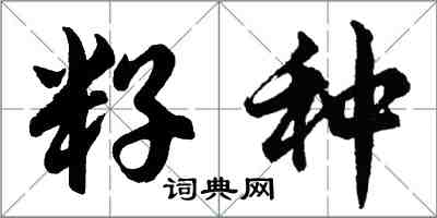 胡問遂籽種行書怎么寫