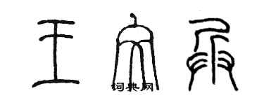 陳墨王文兵篆書個性簽名怎么寫