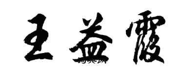 胡問遂王益霞行書個性簽名怎么寫