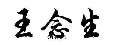 胡問遂王念生行書個性簽名怎么寫