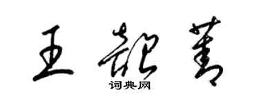 梁錦英王韶菁草書個性簽名怎么寫