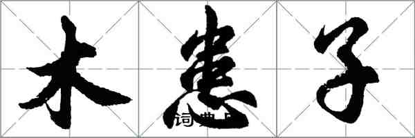 胡問遂木患子行書怎么寫