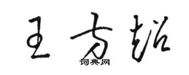 駱恆光王方超草書個性簽名怎么寫