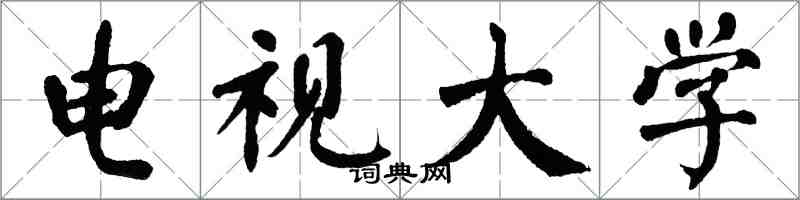 翁闓運電視大學楷書怎么寫