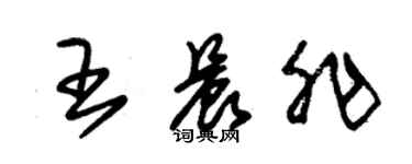 朱錫榮王晨非草書個性簽名怎么寫