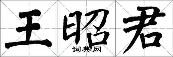 翁闓運王昭君楷書怎么寫