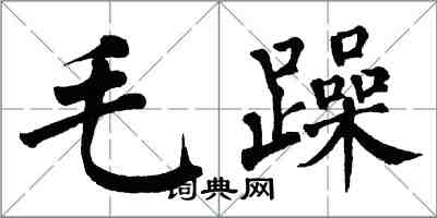翁闓運毛躁楷書怎么寫
