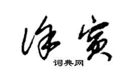 朱錫榮徐賓草書個性簽名怎么寫