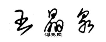 朱錫榮王晶泉草書個性簽名怎么寫