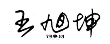 朱錫榮王旭坤草書個性簽名怎么寫