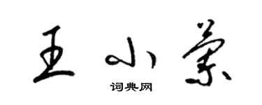 梁錦英王小蘭草書個性簽名怎么寫