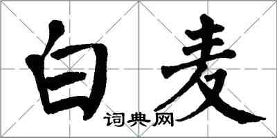 翁闓運白麥楷書怎么寫