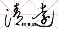 駱恆光清遠草書怎么寫