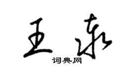 梁錦英王泰草書個性簽名怎么寫