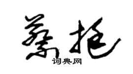 朱錫榮蔡挺草書個性簽名怎么寫