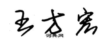 朱錫榮王方宏草書個性簽名怎么寫