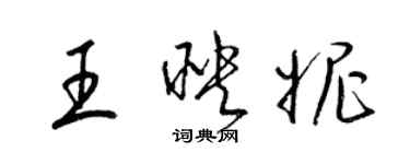 梁錦英王映妮草書個性簽名怎么寫