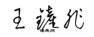 駱恆光王鏟非草書個性簽名怎么寫