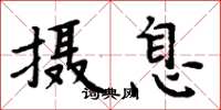 周炳元攝息楷書怎么寫