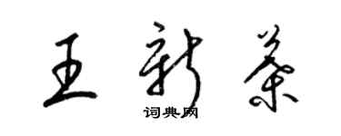 梁錦英王新葉草書個性簽名怎么寫