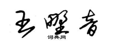 朱錫榮王野音草書個性簽名怎么寫