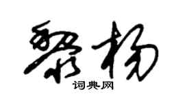 朱錫榮黎楊草書個性簽名怎么寫