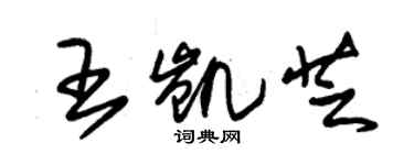 朱錫榮王凱芝草書個性簽名怎么寫