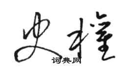 駱恆光史權草書個性簽名怎么寫