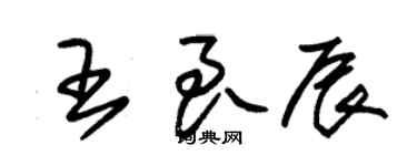 朱錫榮王良辰草書個性簽名怎么寫