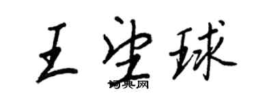 王正良王望球行書個性簽名怎么寫