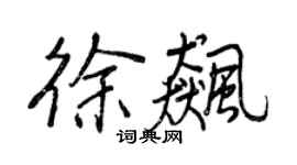 王正良徐飈行書個性簽名怎么寫