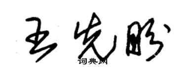 朱錫榮王先盼草書個性簽名怎么寫
