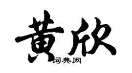 胡問遂黃欣行書個性簽名怎么寫