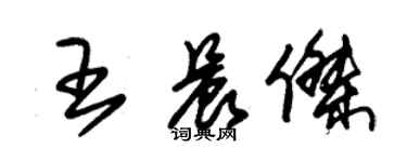 朱錫榮王晨傑草書個性簽名怎么寫